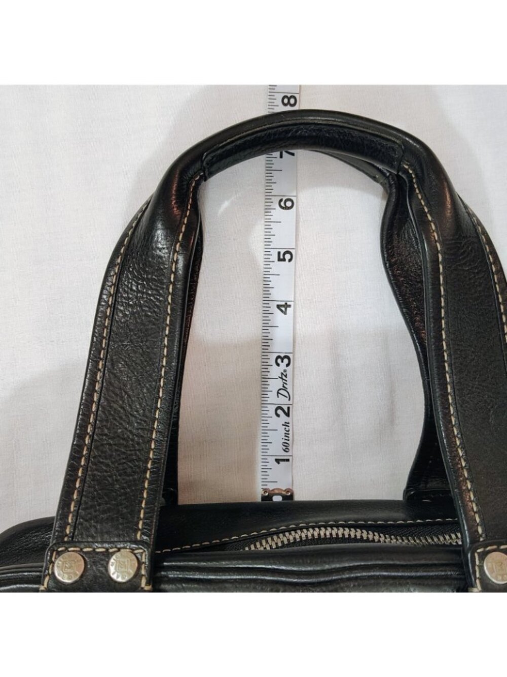 Michael Michael Kors Black Leather Satchel Shoulder Bag – Y2K Multi-Pocket Purse - Picture 12 of 16